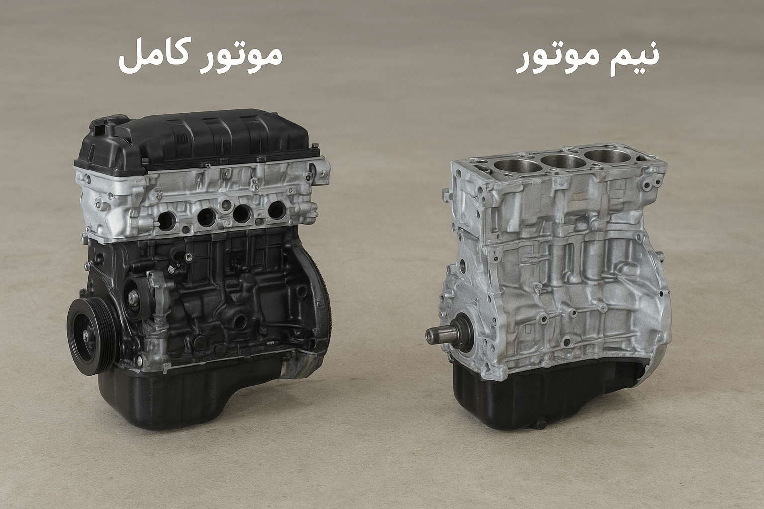 تفاوت موتور کامل و نیم موتور